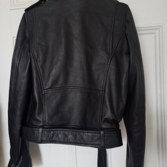 Genuine sheep leather biker jacket from Zara - Picture 6 of 7